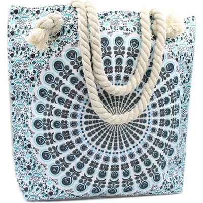 Lanová rukoväť Mandela Bag Sky Blue od Ancient Wisdom
