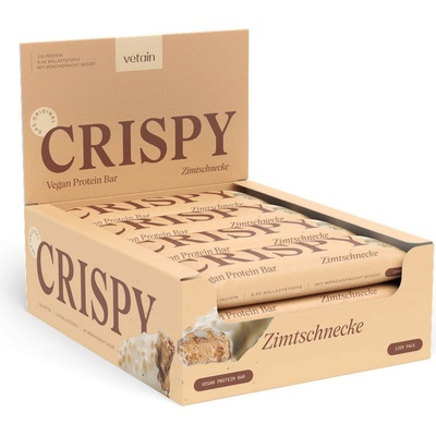 Vetain Веган протеинови барчета crispy - 12 бр. - Канела