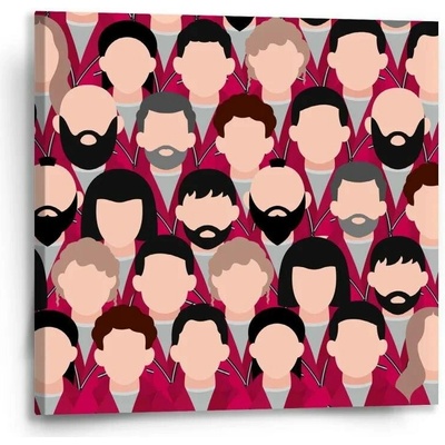 Sablio Obraz Money heist Anonymní tváře - 50x50 cm