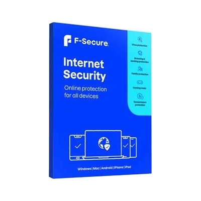 F-Secure Internet Security 3 lic. 1 rok (FCIPOB1N003E2)