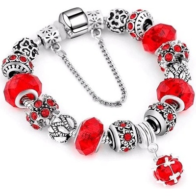 Silver Star Dámsky náramok red V 20