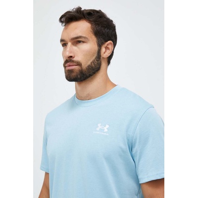 Under Armour Тениска за трениране Under Armour Logo Embroidered в синьо с изчистен дизайн (1373997)