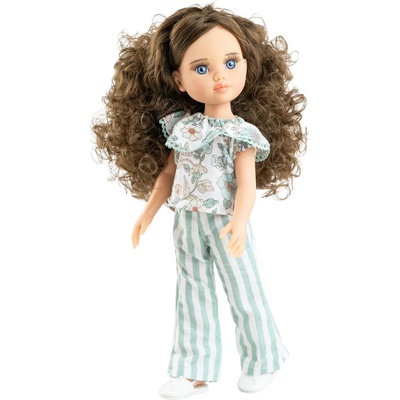 Paola Reina Кукла Paola Reina Las Amigas - Кармен, с блуза на цветя, 32 cm (4705)