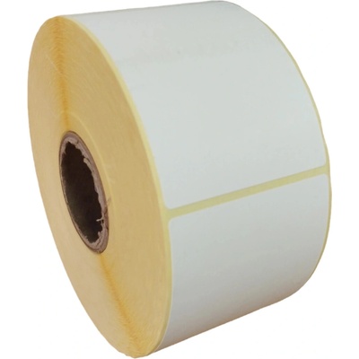 Termo Etiketa 60 mm x 74 mm, Thermo eco, Biela, Dutinka 40 mm, 1500 ks/kotúč, Odlepiteľné lepidlo