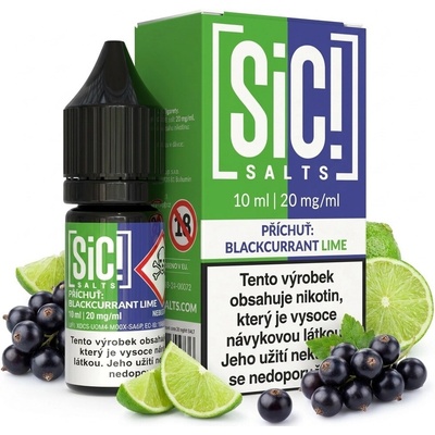 Sic! Salts Blackcurrant Lime 10 ml 20 mg