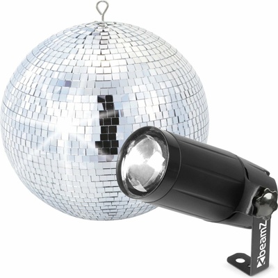 BeamZ Zrkadlová guľa 30 cm s LED bodovým svetlom