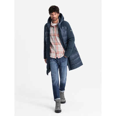 Ombre Clothing Мъжко ватирано дълго яке с големи джобове Ombre Clothing Ombre Clothing | Sin | МЪЖЕ | S