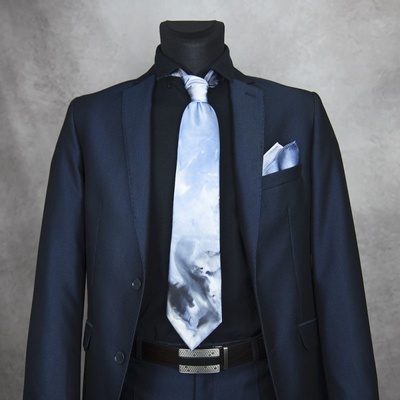 Hodvábna kravata + vreckovka Limited 13
