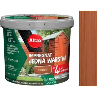 ALTAX Jednovrstvá impregnace 4,5L kaštanová na dřevo a betonu