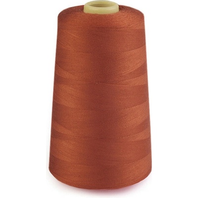 Polyesterové nitě pro overlocky i klasické šití návin 5000 yards PES 40/2 Burnt Orange 1 ks
