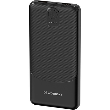 Wozinsky Преносима външна батерия с 2xUSB-A изходи за зареждане на мобилни устройства - Wozinsky Wpower Power Bank 10000 mAh (черен) (WPBBK-2)