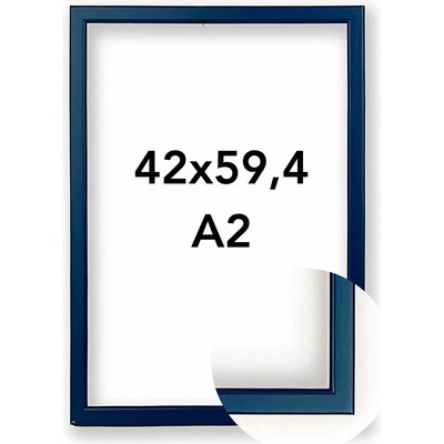 Fotorámeček 23 Rozměr: A2 - 42 x 59,4 cm, Barva: Modrá, Typ zasklení: Plexi