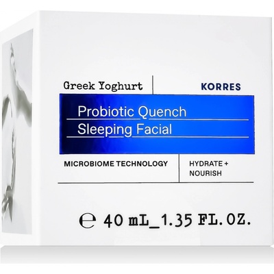 Korres Greek Yoghurt Probiotic Quench Sleeping Facial Hydratační noční krém s probiotiky 40 ml
