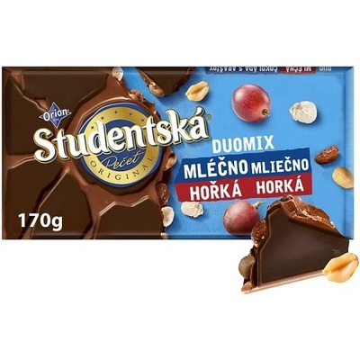 ORION ŠTUDENTSKÁ PEČAŤ mliečno-horká 170 g