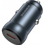 BOROFONE Зарядно за автомобил - Borofone (BZ32 Fresh) - Type-C, Fast Charge, Single Port, 30W - Металик