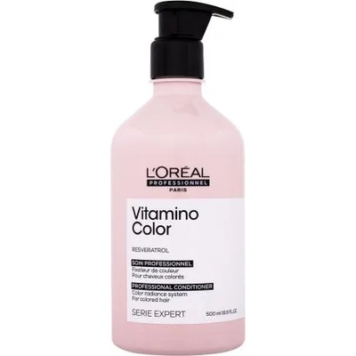 L'Oréal Vitamino Color Resveratrol 500 ml балсам за защита на цвета на боядисана коса за жени