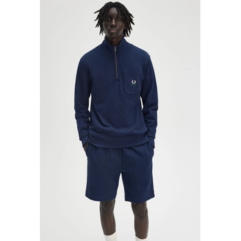 Fred Perry Men's Champion Quarter-Zip Fleece - Tennis Blue X86