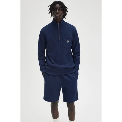 Fred Perry Men's Champion Quarter-Zip Fleece - Tennis Blue X86