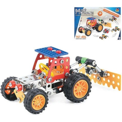 Teddies Traktor s přívěsem plast v síťce