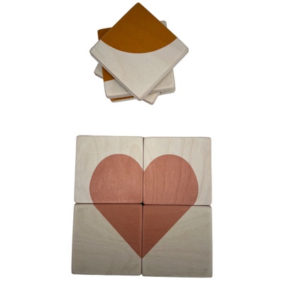 KAID Дървен игрален комплект kaid - Геометрични фигури (zws8pzl)