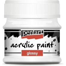 Pentart Akrylová barva lesklá 50 ml BÍLÁ