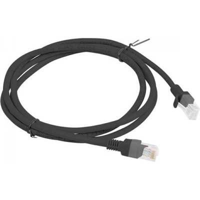 Кабел, Lanberg patch cord CAT. 5E 1.5m, black (PCU5-10CC-0150-BK)