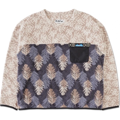 KAVU Дамски поларен пуловер Kavu Women's Kelowna Fleece jumper - Leaf Layout (117-3376-0113)
