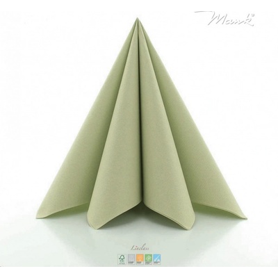 Mank GmbH Airlaid olivově zelené ubrousky UNI - Olive 50ks 40x40cm – Zboží Dáma