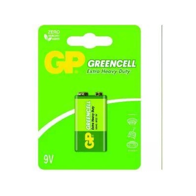 GP Batteries Цинк карбонова батерия GP 1604GLF-U1, 6F22, 9V, Greencell, 1 бр. блистер, GP-BM-1604GLF-U1