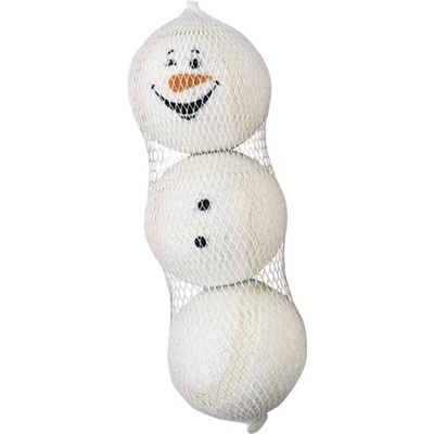 Nobby Vianočné tenisové loptičky snehuliak 4,5 cm 3 ks