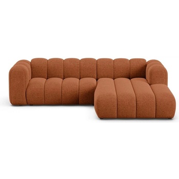 Micadoni Шенилов ъглов диван в тухлен цвят (десен ъгъл) Lupine - Micadoni (MIC_RC_M_214_F1_LUPINE3)