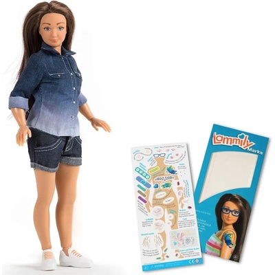 ОФЕРТА Lammily - кукла Ламили + комплект стикери "Съвършените несъвършенства (LAMM001+LAMM002)