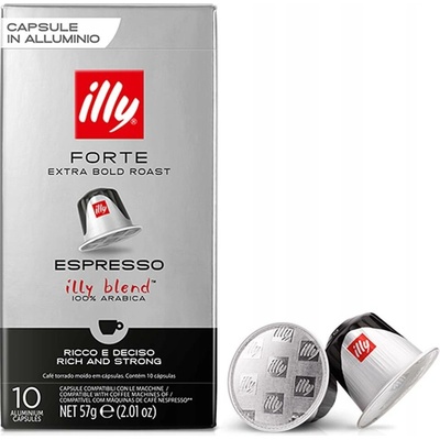 Illy Forte Extra Bold Roast kapsle Do Nespresso 10 ks