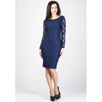 Image 1 of Rumena Рокля от тъмносиня дантела bf rumena