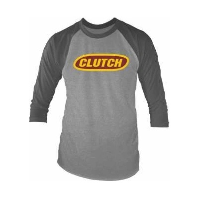 Tričko s Tříčtvrtečním rukávem Classic Logo Clutch grey Marl charcoal