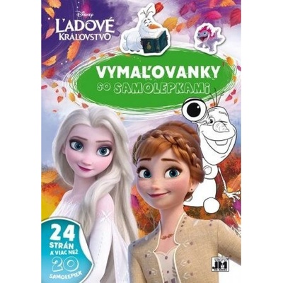 Vymaľovanky so samolepkami - Ľadové kráľovstvo (A4) - Jiri Models SK