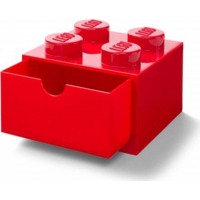 LEGO® stolní box 4 se zásuvkou červený 40201730