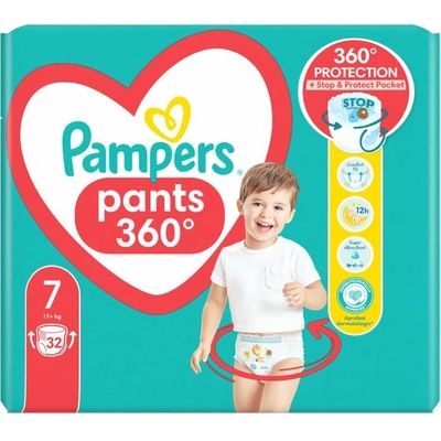 Pampers Гащички Pampers Pants 7 (17+ кг. ) - 32 броя
