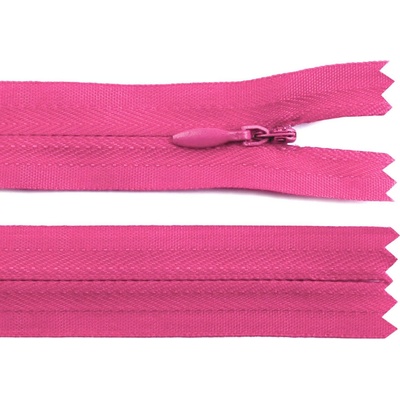 Spirálový zip skrytý No 3 délka 30 cm Varianta: 146 růžová tmavá, Balení: 1 ks