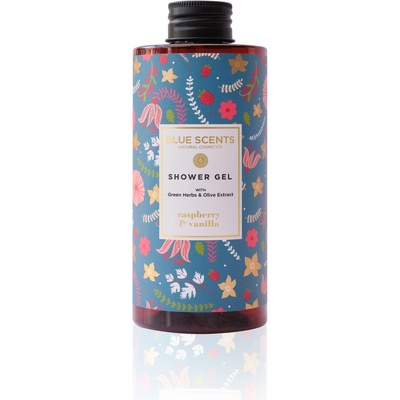 Blue Scents raspberry & vanilla sprchový gél s malinami a vanilkou 300 ml