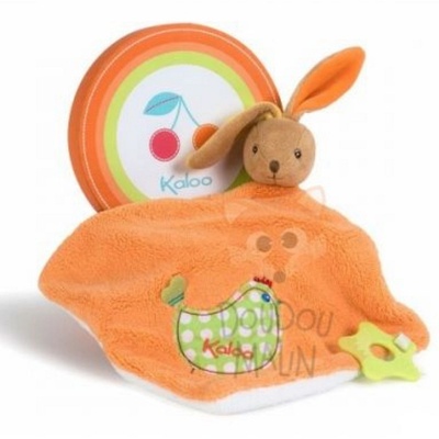 Kaloo Toys Кърпа за гушкане Зайче в подаръчна кутия