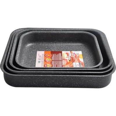 Elekom Комплект тави 3024М+3226m+3729m+3931m - Правоъгълни Мраморно покритие (3024М+3226m+3729m+3931m)