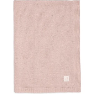 Jollein Бебешко плетено одеяло Jollein - Sprinkle Knit, 75 х 100 cm, Silk Rose (560536) - baby