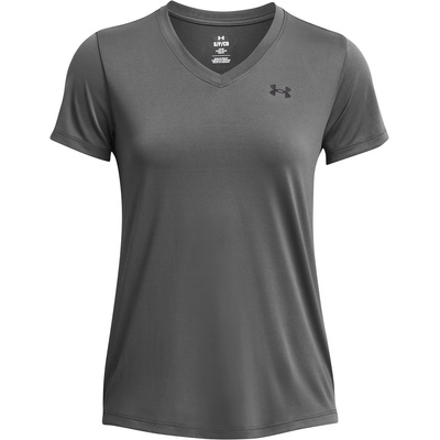 Under Armour Tech V-Neck Short Sleeve Womens - Carbon Heather