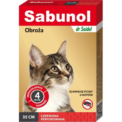 Obojok proti blchám Dr. Seidel Sabunol sivý 35 cm