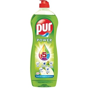 Pur Препарат за миене на съдове Pur Duo Power, ябълка, 750 ml