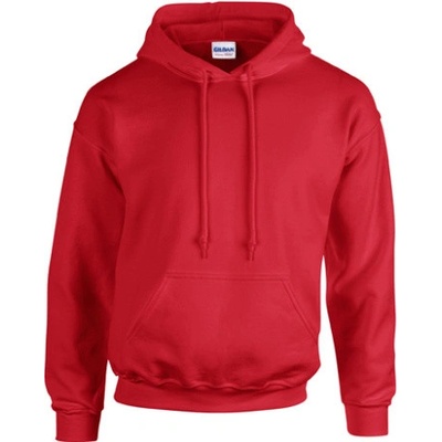 Gildan Unisex mikina s kapucňou G18500 Cherry Red