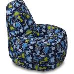 Pufrelax Пуф стол 200л. , OK Junior, Водоустойчив, Перящ се калъф, принт, My Little Dinosaur (PUF-G-OKJ-PEX-MLD)