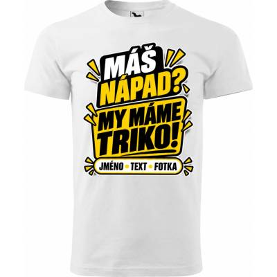 Dobrý Triko pánské tričko s vlastním motivem bílá