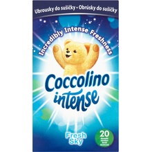 Coccolino Intense Fresh Sky vonné ubrousky do sušičky 20 ks